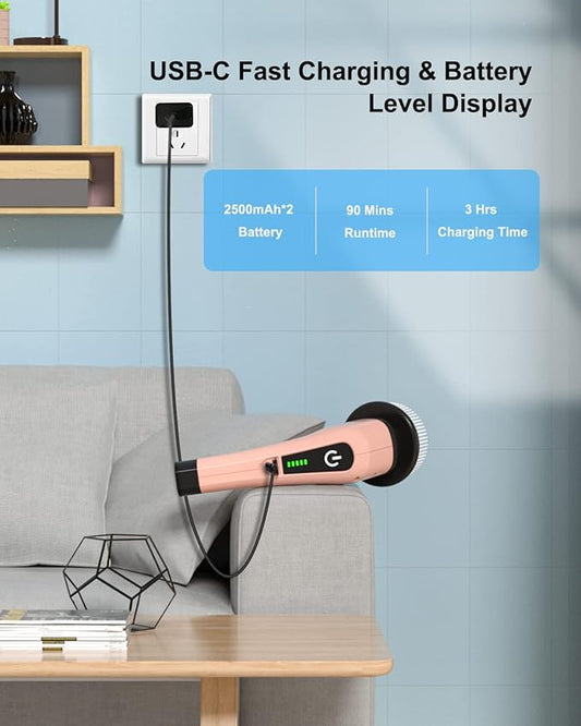 Rechargeable Spin Scrubber for Whole-Home Shine