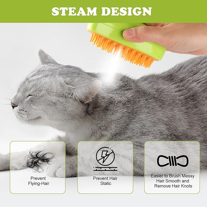 Steamy Electric Pet Massage Comb