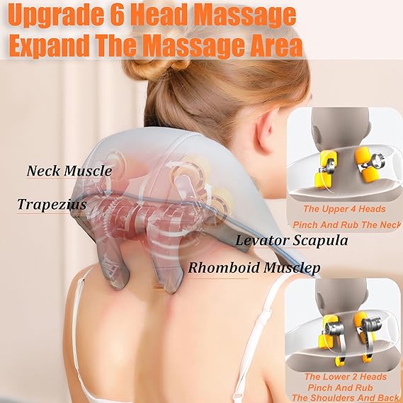 Neck and Back Massager with Heat