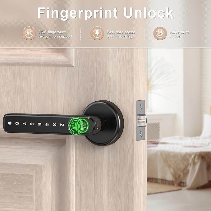 Keyless 4 in 1 Smart Door Knob
