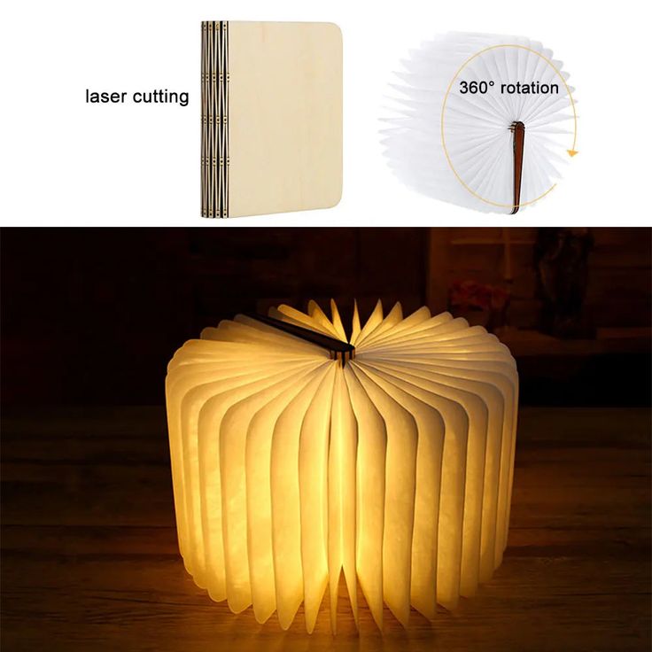 Book-Shaped LED Night Light
