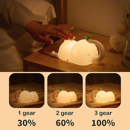 Cute Elephant Silicone Night Light