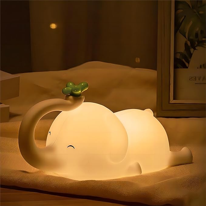 Cute Elephant Silicone Night Light