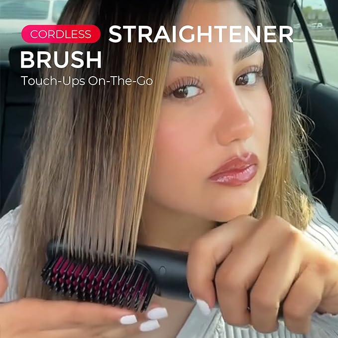 Wireless Hair Straightner Brush