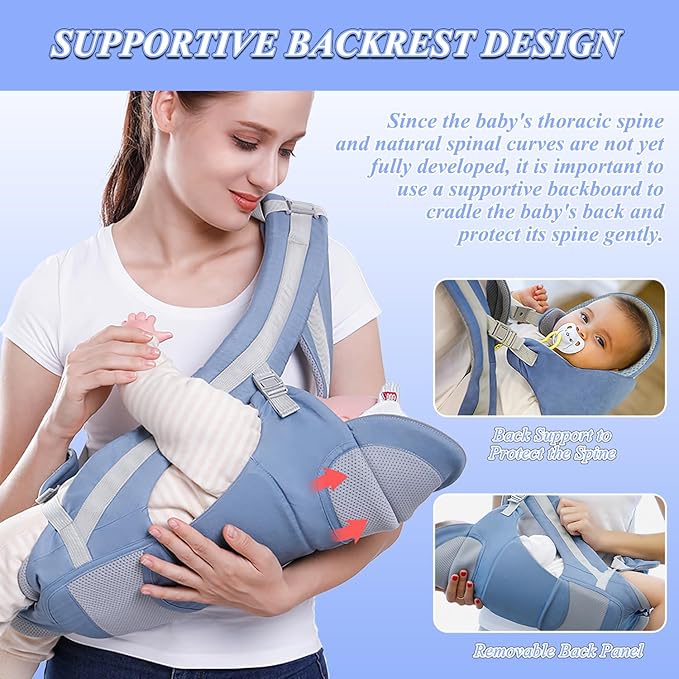 Ergonomic Baby Carrier with Hip Seat