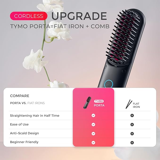 Wireless Hair Straightner Brush