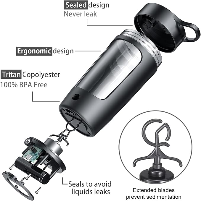 Electric Protein Shaker Bottle