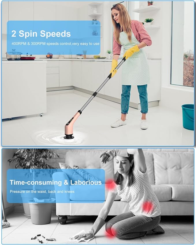 Electric Spin Scrubber For Cleaning Home