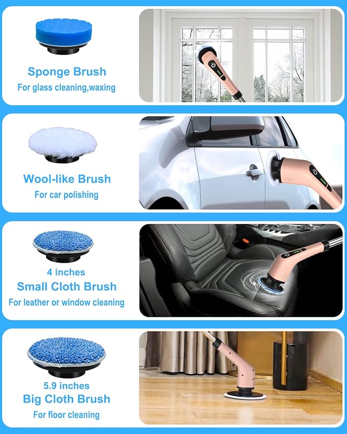 Electric Spin Scrubber For Cleaning Home