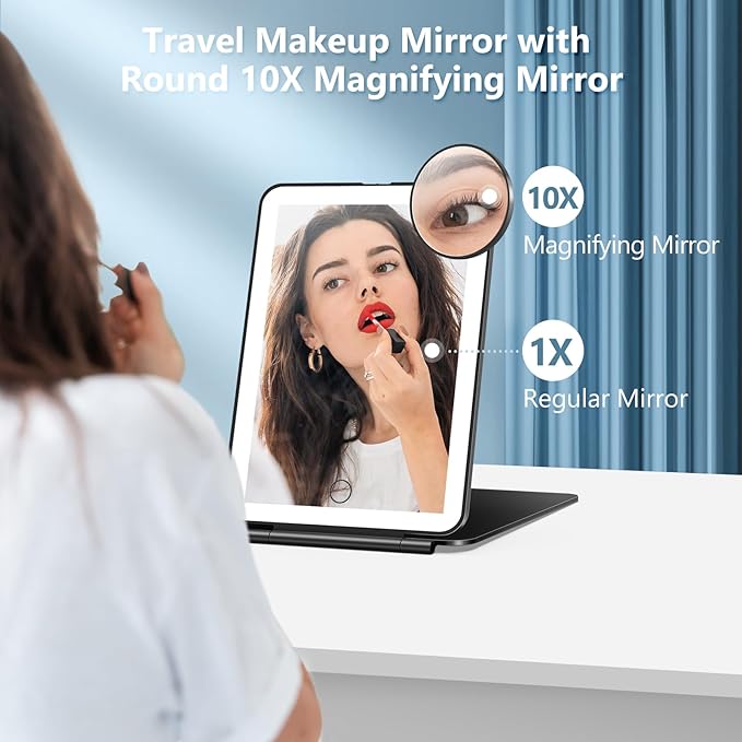 Rechargeable Travel Mirror with LED