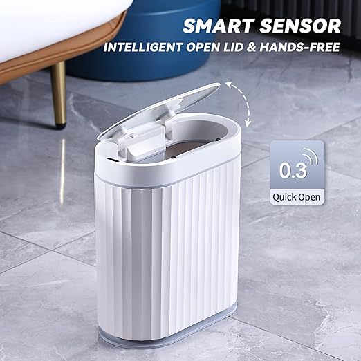 Smart Trash Can With Lid