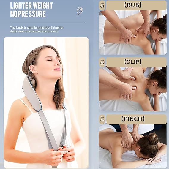 Electric Neck And Back Massager With Heat