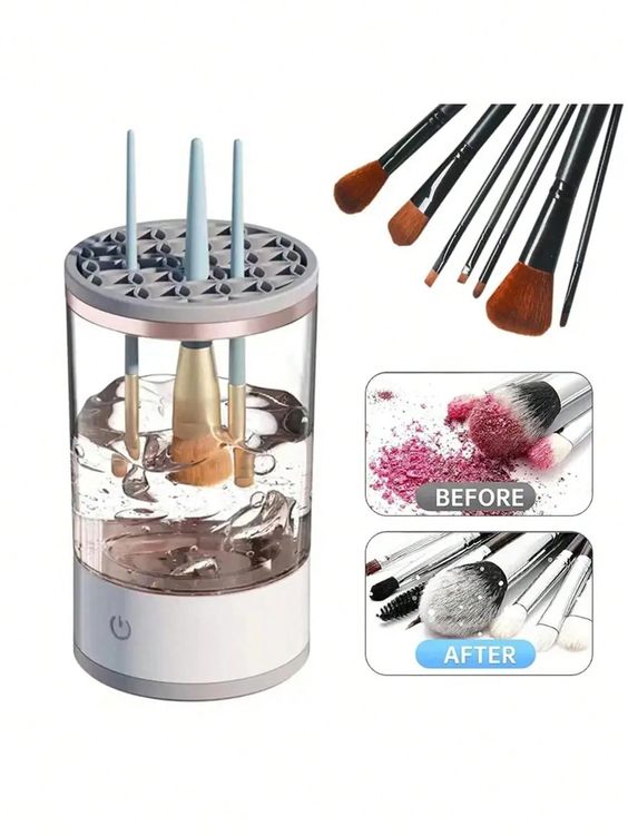 Automatic Electric Makeup Brush Cleaner Machine with USB